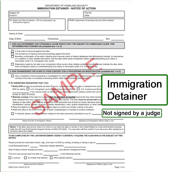 Detención de Inmigración